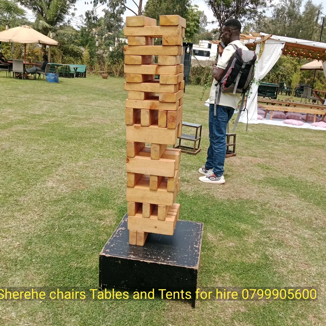 Giant Jenga Blocks styled for a Nairobi celebration &mdash; Sherehe Events - photo 3